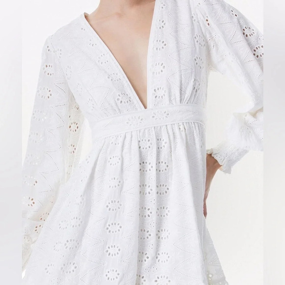 Alice + Olivia Marita Smocked Mini Dress - Picture 8 of 8